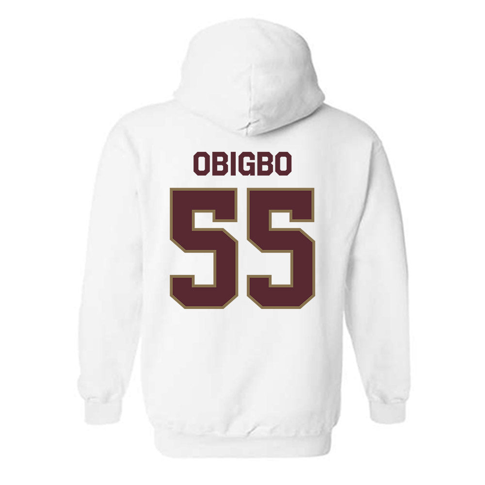 Texas State - NCAA Football : Jimeto Obigbo - Classic Shersey Hooded Sweatshirt-1
