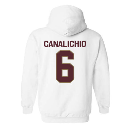 Texas State - NCAA Baseball : Will Canalichio - Classic Shersey Hooded Sweatshirt-1