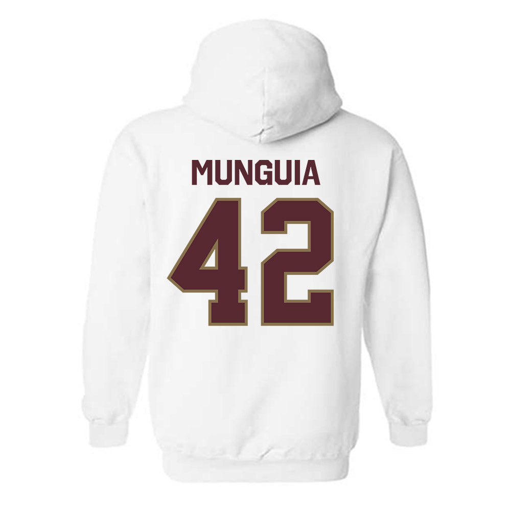 Texas State - NCAA Baseball : Austin Munguia - Classic Shersey Hooded Sweatshirt-1