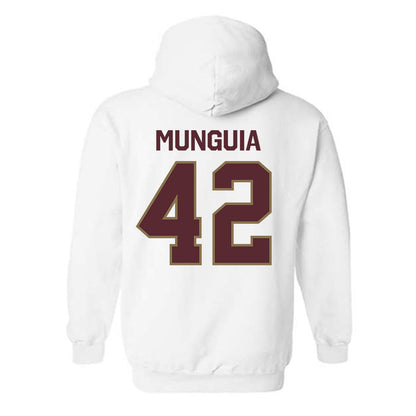 Texas State - NCAA Baseball : Austin Munguia - Classic Shersey Hooded Sweatshirt-1