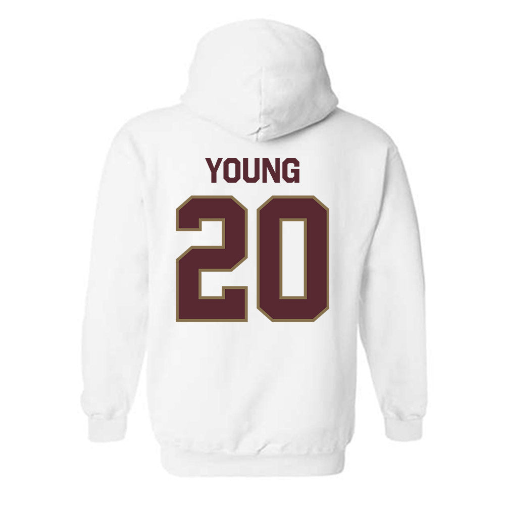 Texas State - NCAA Softball : Peyton Young - Classic Shersey Hooded Sweatshirt-1
