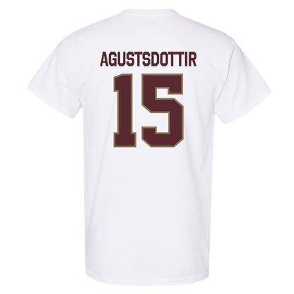 Texas State - NCAA Women's Soccer : Katrin Agustsdottir - Classic Shersey T-Shirt-1