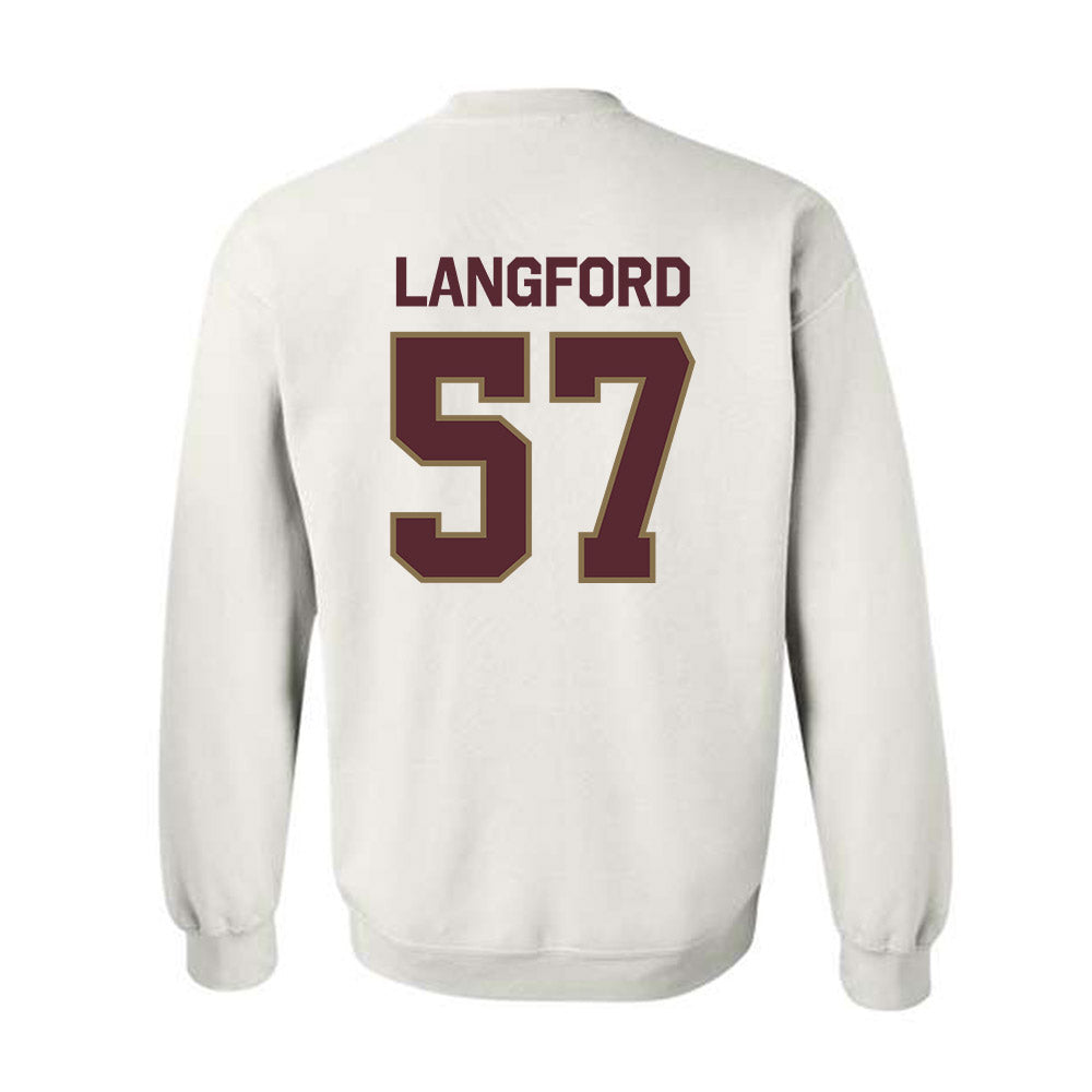 Texas State - NCAA Football : Ian Langford - Classic Shersey Crewneck Sweatshirt-1