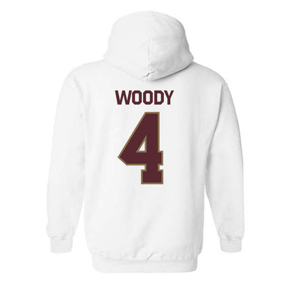 Texas State - NCAA Football : Tae Woody - Classic Shersey Hooded Sweatshirt-1