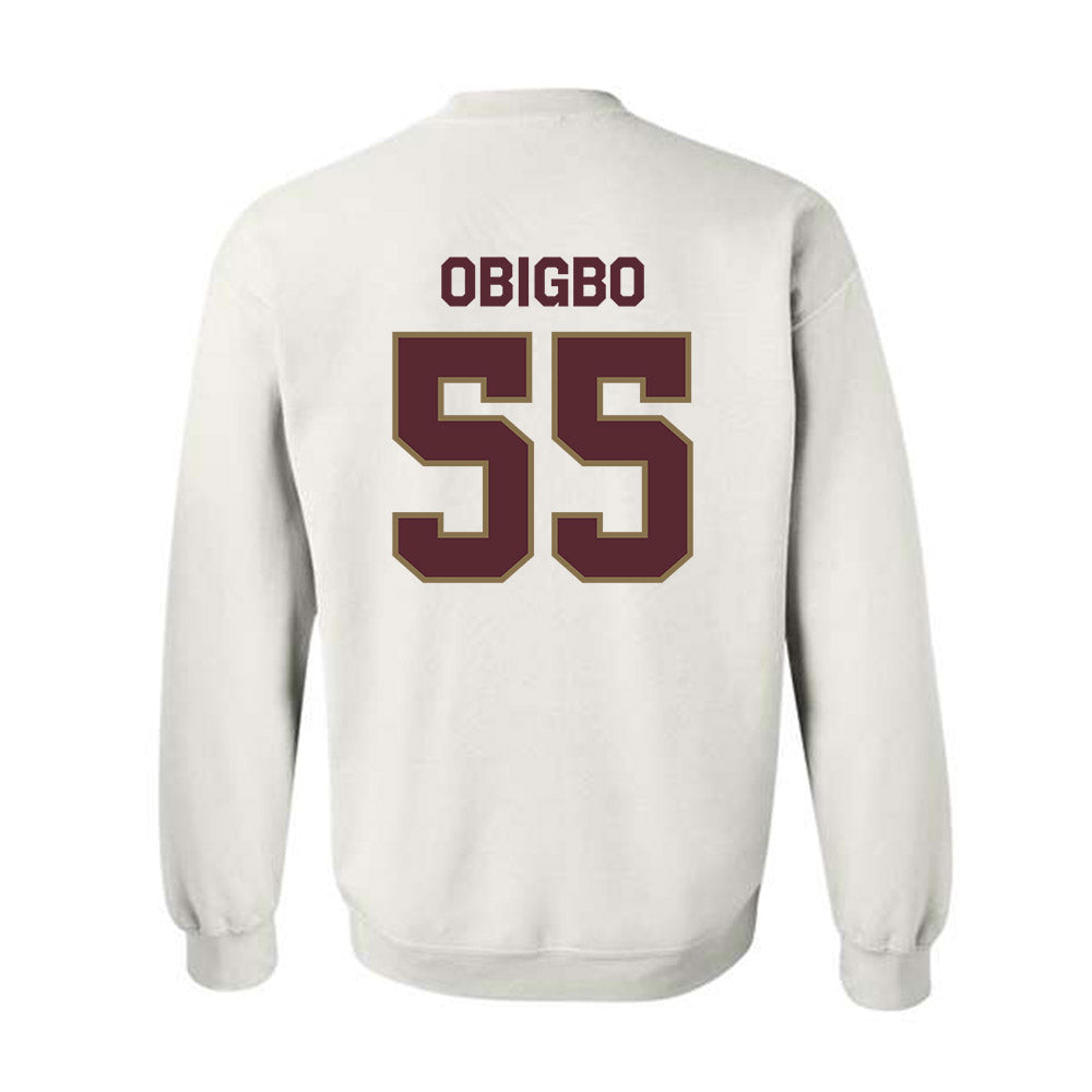 Texas State - NCAA Football : Jimeto Obigbo - Classic Shersey Crewneck Sweatshirt-1