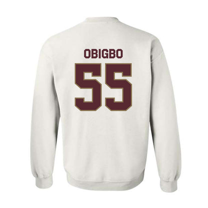 Texas State - NCAA Football : Jimeto Obigbo - Classic Shersey Crewneck Sweatshirt-1