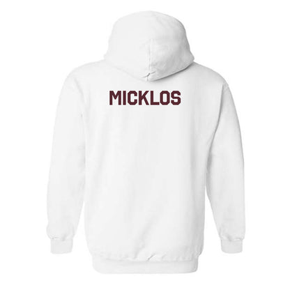 Texas State - NCAA Women's Track & Field : Addie Micklos - Classic Shersey Hooded Sweatshirt-1