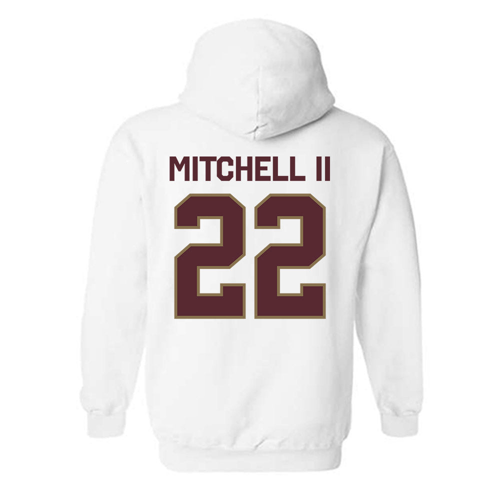 Texas State - NCAA Football : William Mitchell II - Classic Shersey Hooded Sweatshirt-1