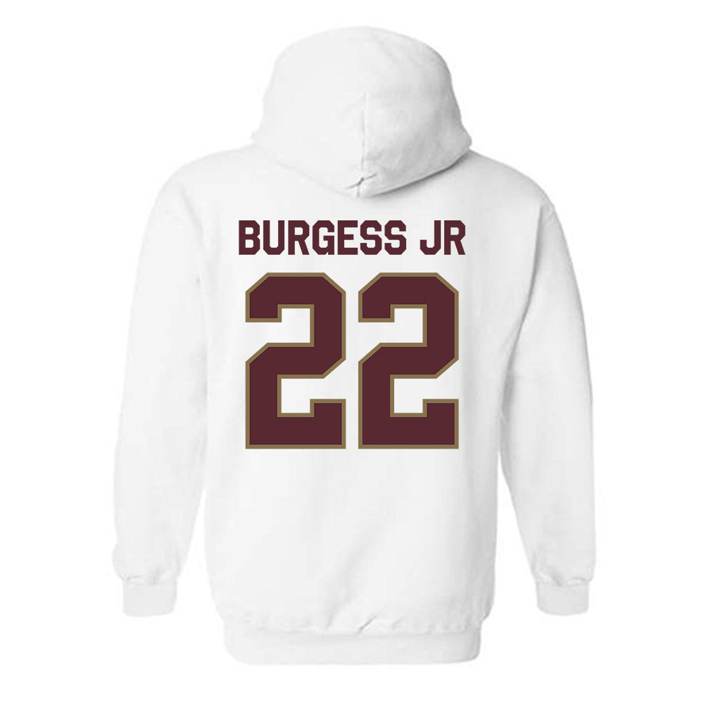 Texas State - NCAA Football : Torrance Burgess Jr - Classic Shersey Hooded Sweatshirt-1