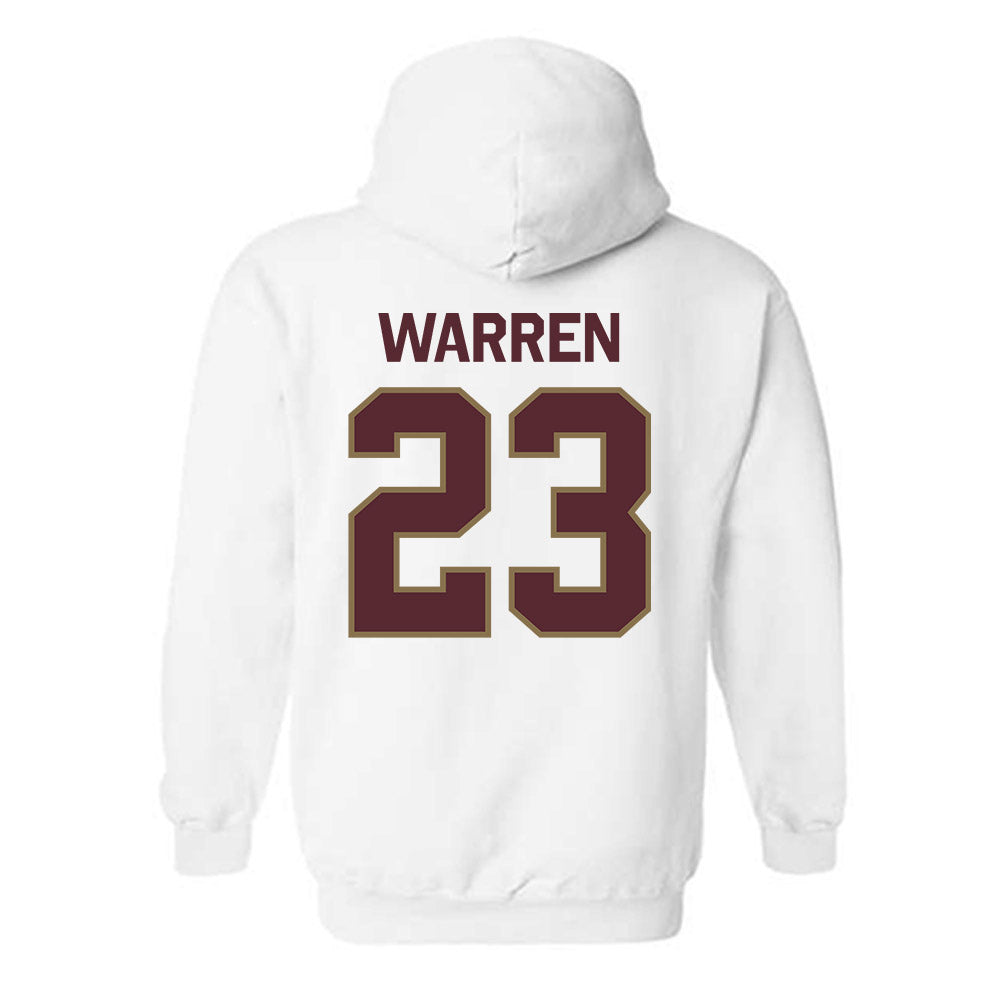 Texas State - NCAA Football : Xavier Warren - Classic Shersey Hooded Sweatshirt-1