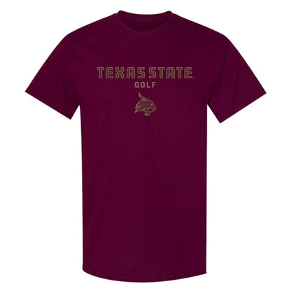 Texas State - NCAA Men's Golf : Corrington Case - Classic Shersey T-Shirt-0
