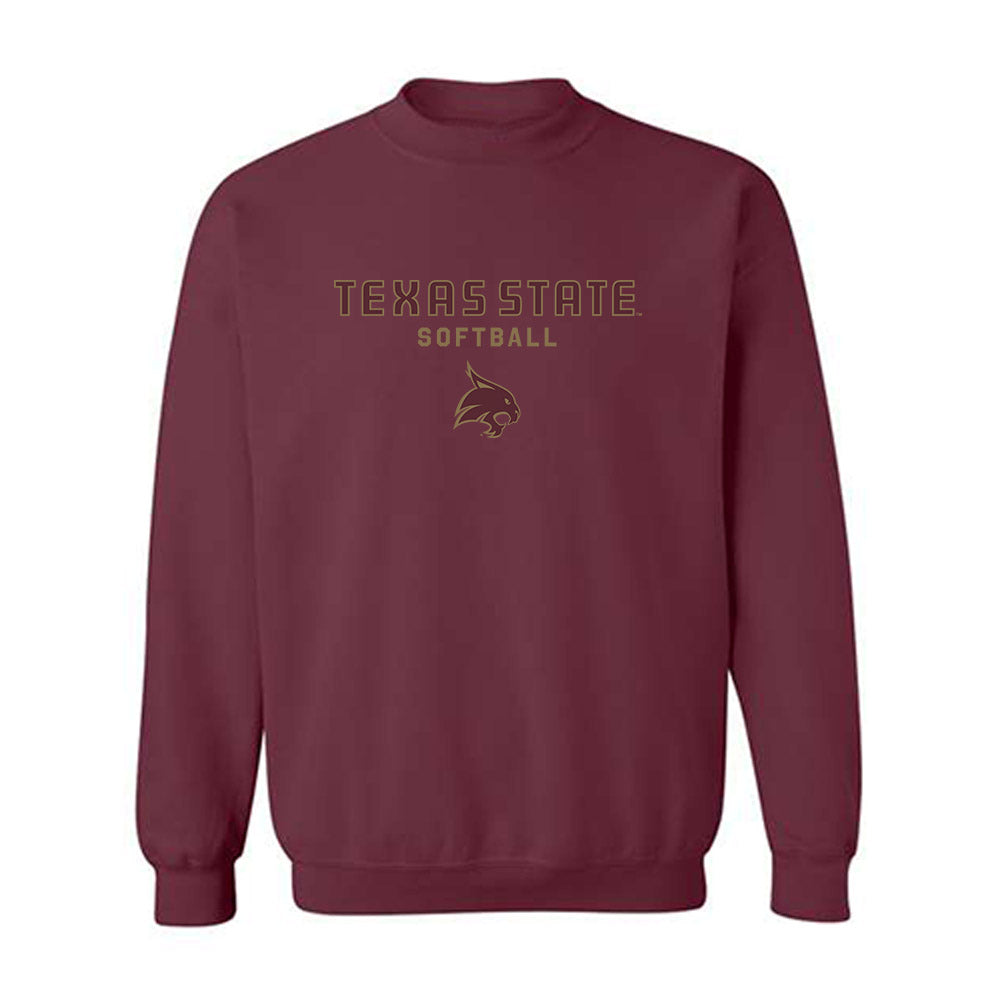 Texas State - NCAA Softball : Aiyana Coleman - Classic Shersey Crewneck Sweatshirt-0