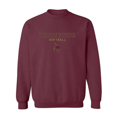 Texas State - NCAA Softball : Aiyana Coleman - Classic Shersey Crewneck Sweatshirt-0