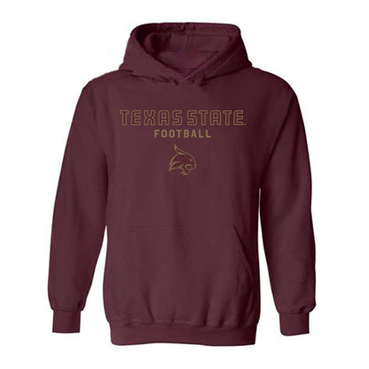 Texas State - NCAA Football : Greg Gipson - Classic Shersey Hooded Sweatshirt-0