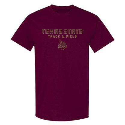 Texas State - NCAA Women's Track & Field : Kathryn Evans - Classic Shersey T-Shirt-0