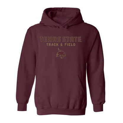 Texas State - NCAA Women's Track & Field : Sai Brookins - Classic Shersey Hooded Sweatshirt-0