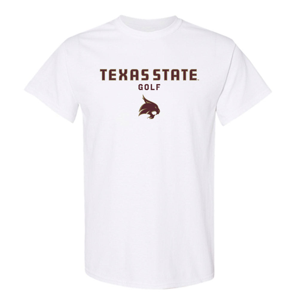 Texas State - NCAA Men's Golf : Phoenix Guerra - Classic Shersey T-Shirt-0