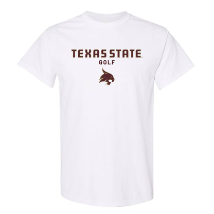 Texas State - NCAA Men's Golf : Phoenix Guerra - Classic Shersey T-Shirt-0