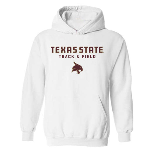 Texas State - NCAA Women's Track & Field : Mia Gonzalez - Classic Shersey Hooded Sweatshirt-0