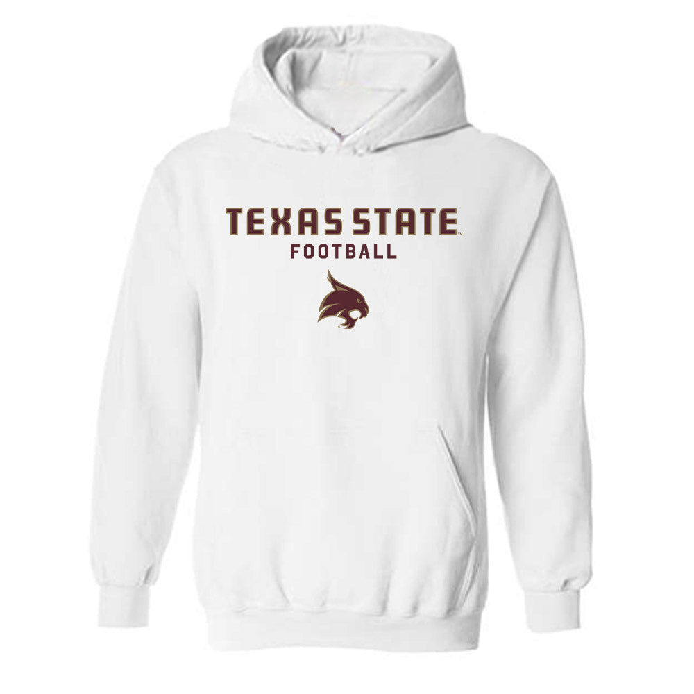 Texas State - NCAA Football : Amari Smith - Classic Shersey Hooded Sweatshirt-0