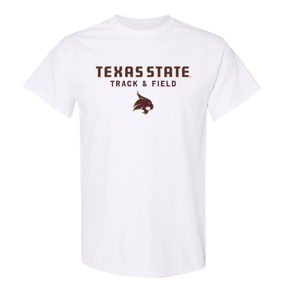 Texas State - NCAA Men's Track & Field : Nathan Bloom - Classic Shersey T-Shirt-0
