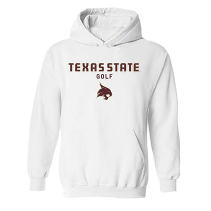 Texas State - NCAA Women's Golf : Grace Quintanilla - Classic Shersey Hooded Sweatshirt-0