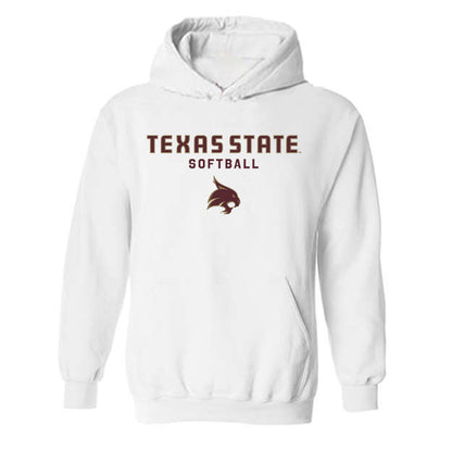 Texas State - NCAA Softball : Maddie Kingslien - Classic Shersey Hooded Sweatshirt-0