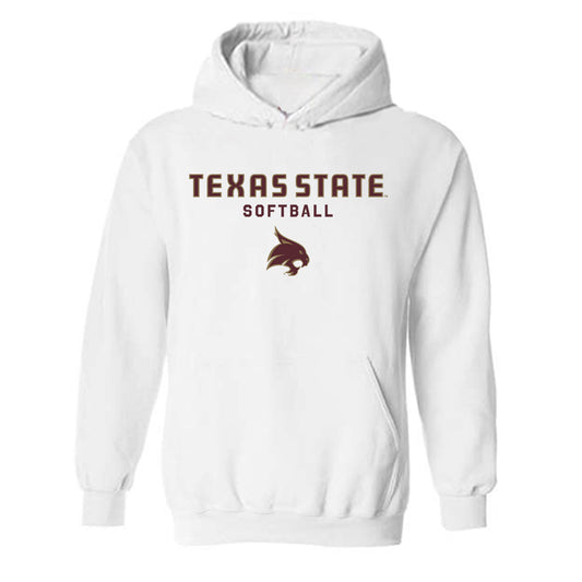 Texas State - NCAA Softball : Sophie Sandel - Classic Shersey Hooded Sweatshirt-0