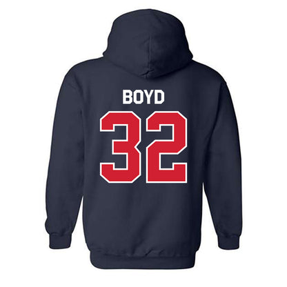 Fresno State - NCAA Baseball : Mikey Boyd - Classic Shersey Hooded Sweatshirt-1