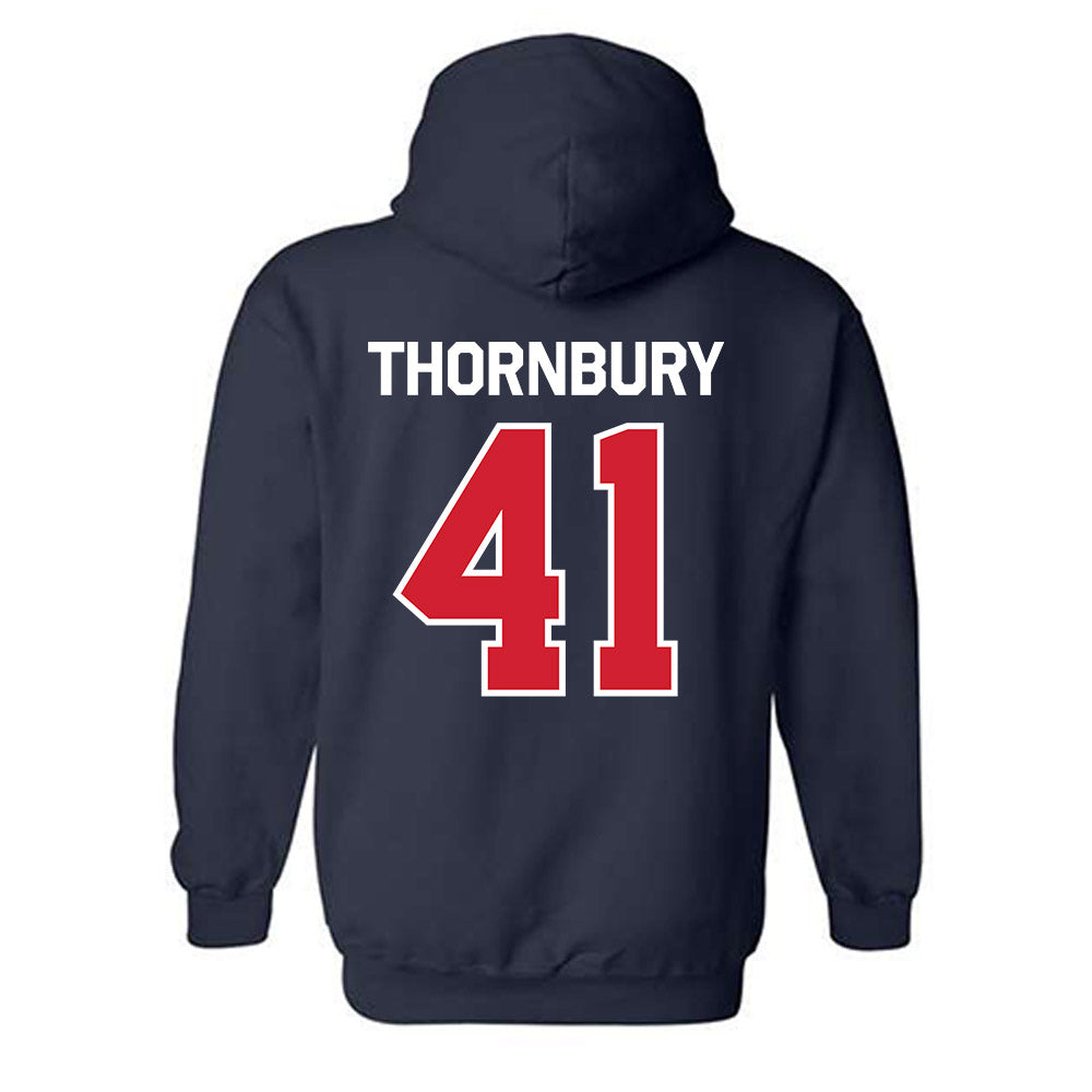 Fresno State - NCAA Baseball : Weston Thornbury - Classic Shersey Hooded Sweatshirt-1