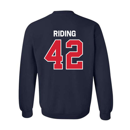 Fresno State - NCAA Baseball : Jake Riding - Classic Shersey Crewneck Sweatshirt-1