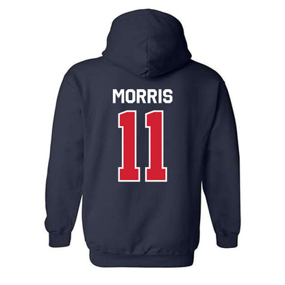 Fresno State - NCAA Women's Soccer : Katie Morris - Classic Shersey Hooded Sweatshirt-1