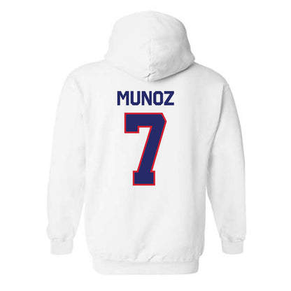 Fresno State - NCAA Baseball : Ayden Munoz - Classic Shersey Hooded Sweatshirt-1