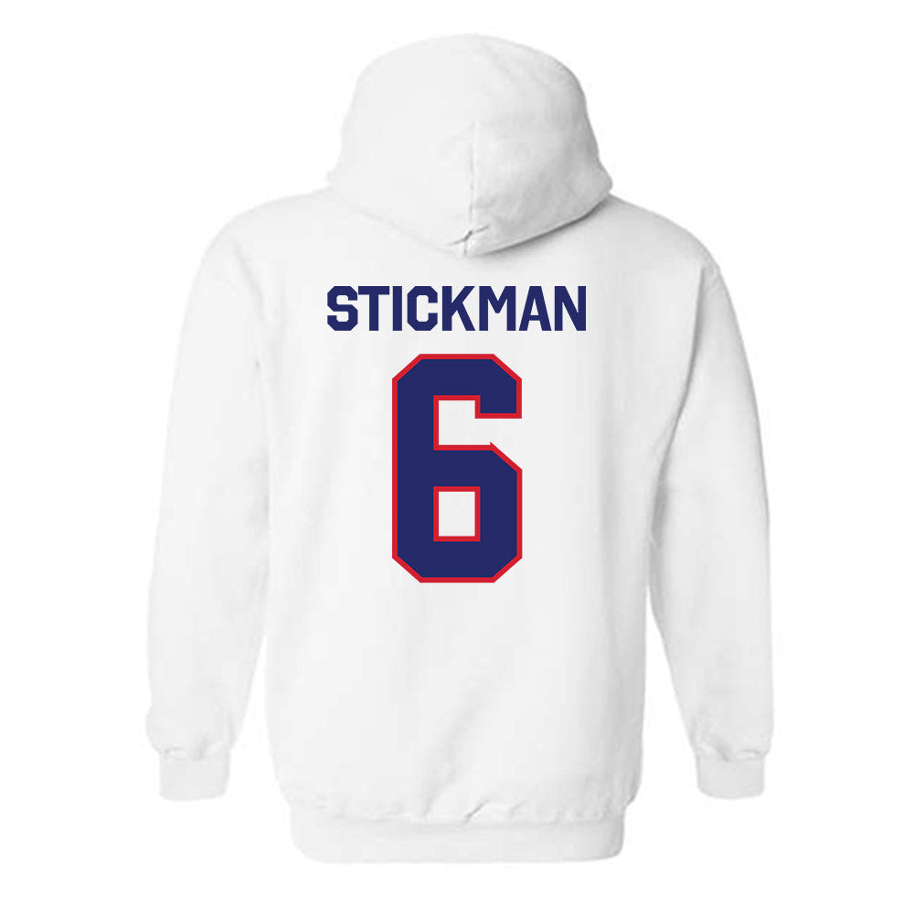 Fresno State - NCAA Men's Basketball : Dj Stickman - Classic Shersey Hooded Sweatshirt-1