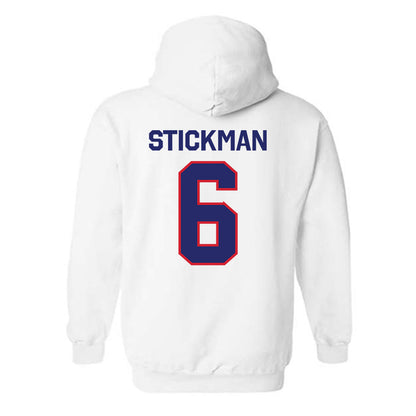 Fresno State - NCAA Men's Basketball : Dj Stickman - Classic Shersey Hooded Sweatshirt-1