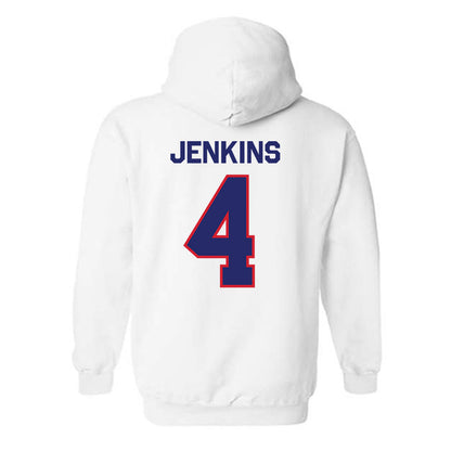 Fresno State - NCAA Men's Basketball : Troy Jenkins - Classic Shersey Hooded Sweatshirt-1