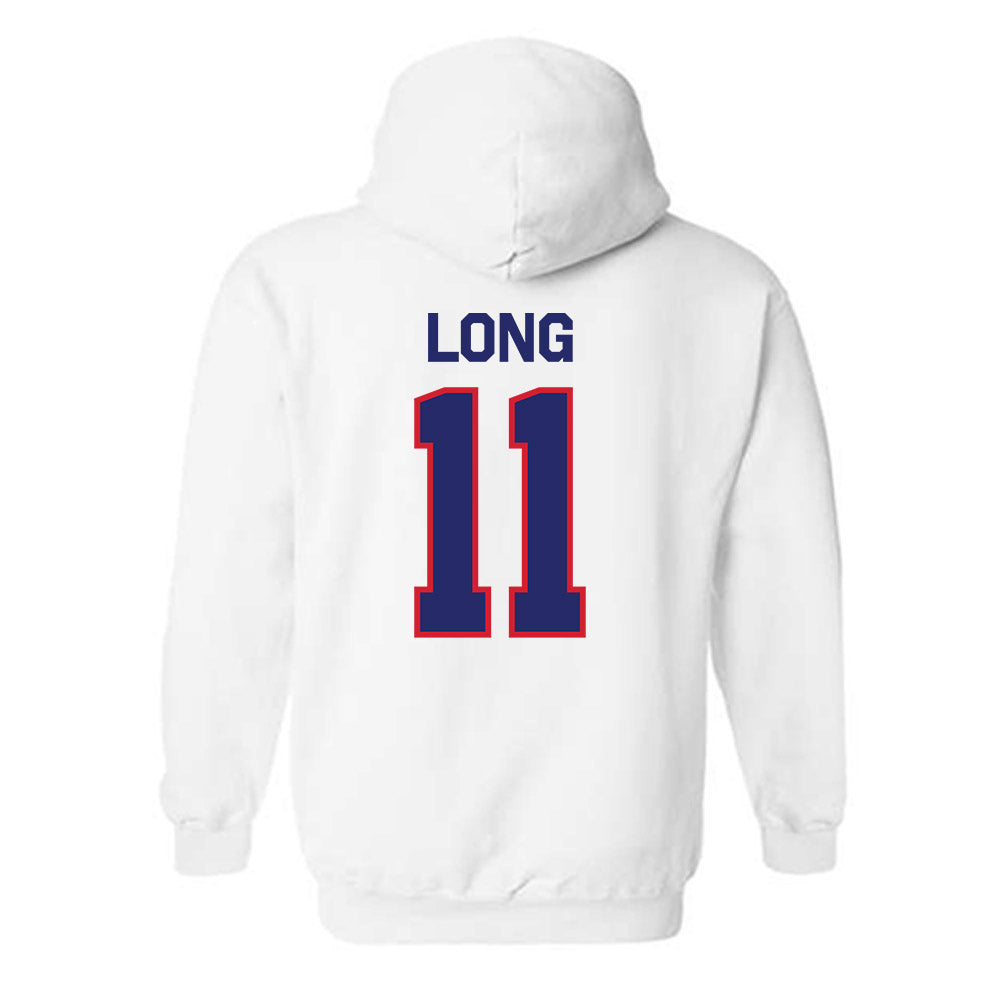 Fresno State - NCAA Women's Basketball : Emilia Long - Classic Shersey Hooded Sweatshirt-1