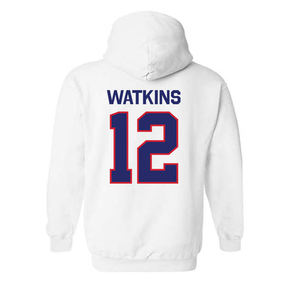 Fresno State - NCAA Women's Basketball : Avery Watkins - Classic Shersey Hooded Sweatshirt-1