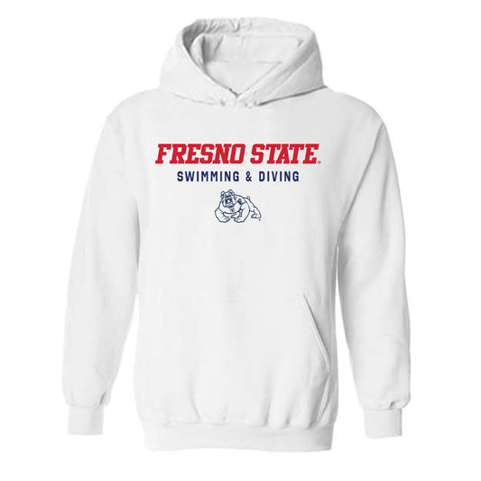 Fresno State - NCAA Women's Swimming & Diving : Clare Luken - Classic Shersey Hooded Sweatshirt-0