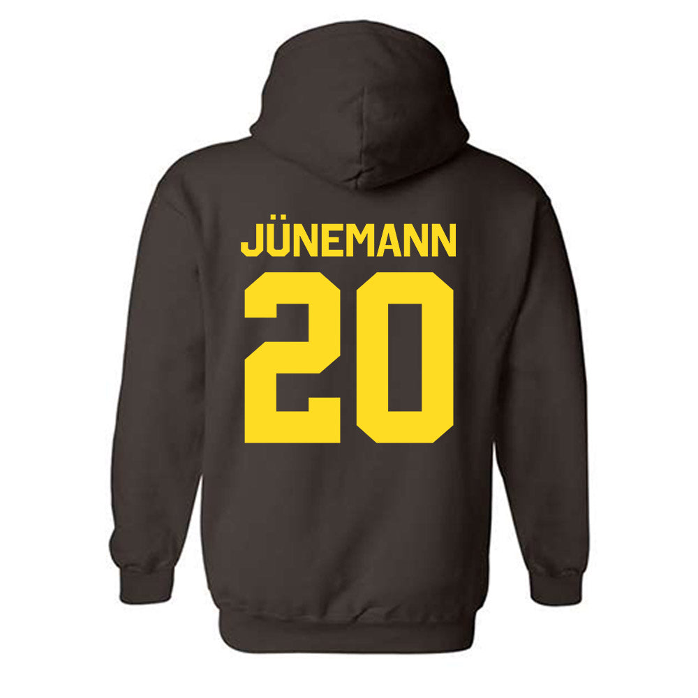 Western Michigan - NCAA Men's Basketball : Janis Jünemann - Classic Shersey Hooded Sweatshirt-1