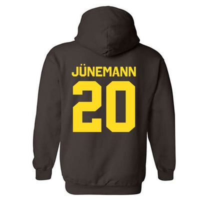 Western Michigan - NCAA Men's Basketball : Janis Jünemann - Classic Shersey Hooded Sweatshirt-1