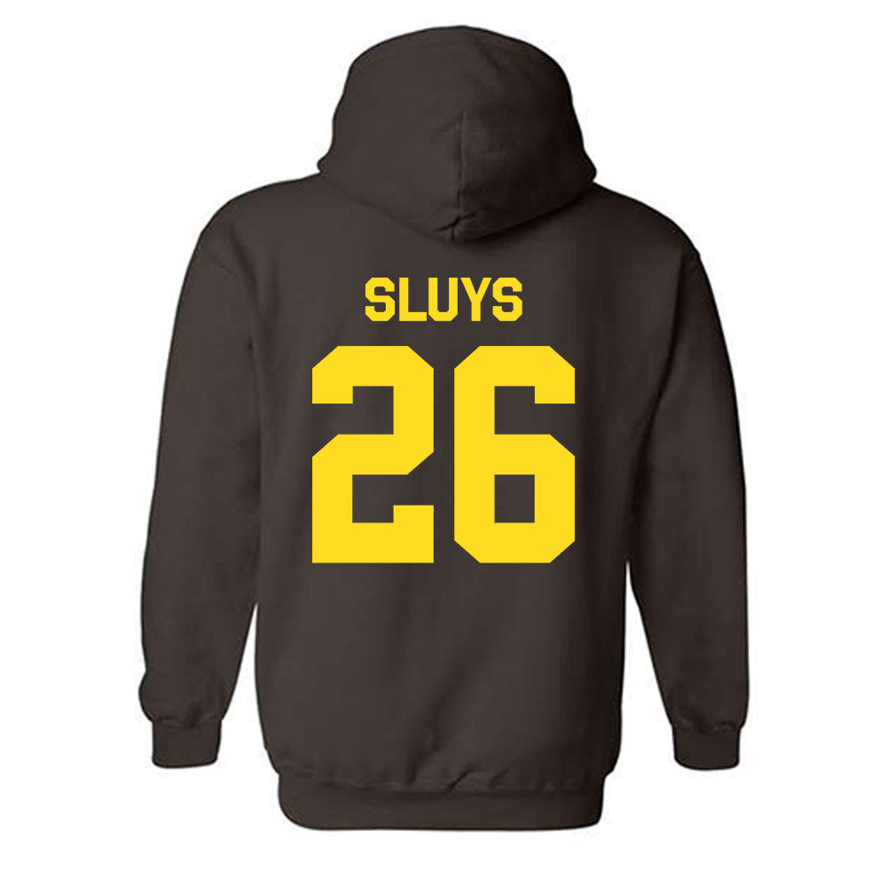 Western Michigan - NCAA Men's Ice Hockey : Jamison Sluys - Classic Shersey Hooded Sweatshirt-1