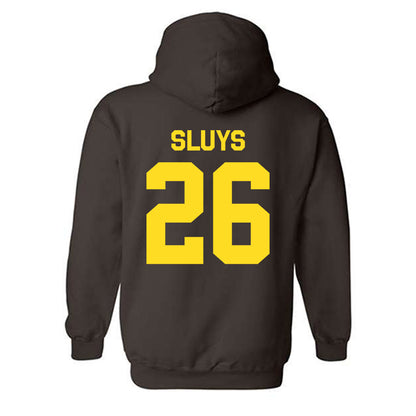 Western Michigan - NCAA Men's Ice Hockey : Jamison Sluys - Classic Shersey Hooded Sweatshirt-1
