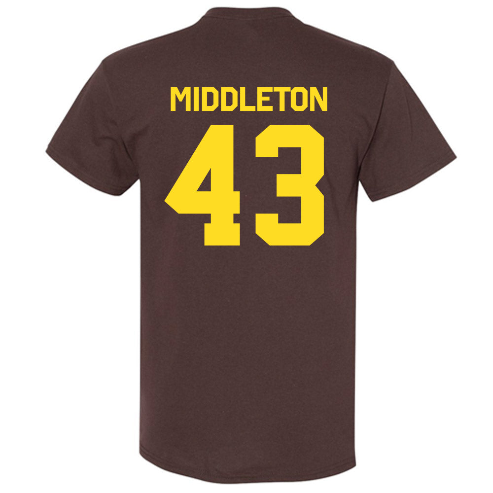 Western Michigan - NCAA Baseball : Cooper Middleton - Classic Shersey T-Shirt-1