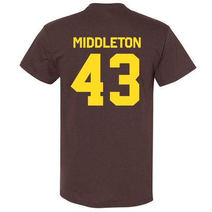 Western Michigan - NCAA Baseball : Cooper Middleton - Classic Shersey T-Shirt-1