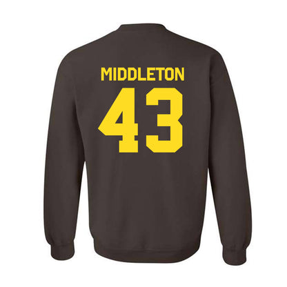 Western Michigan - NCAA Baseball : Cooper Middleton - Classic Shersey Crewneck Sweatshirt-1