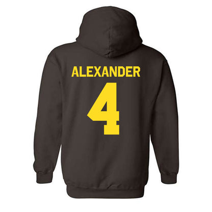 Western Michigan - NCAA Football : Austin Alexander - Classic Shersey Hooded Sweatshirt-1