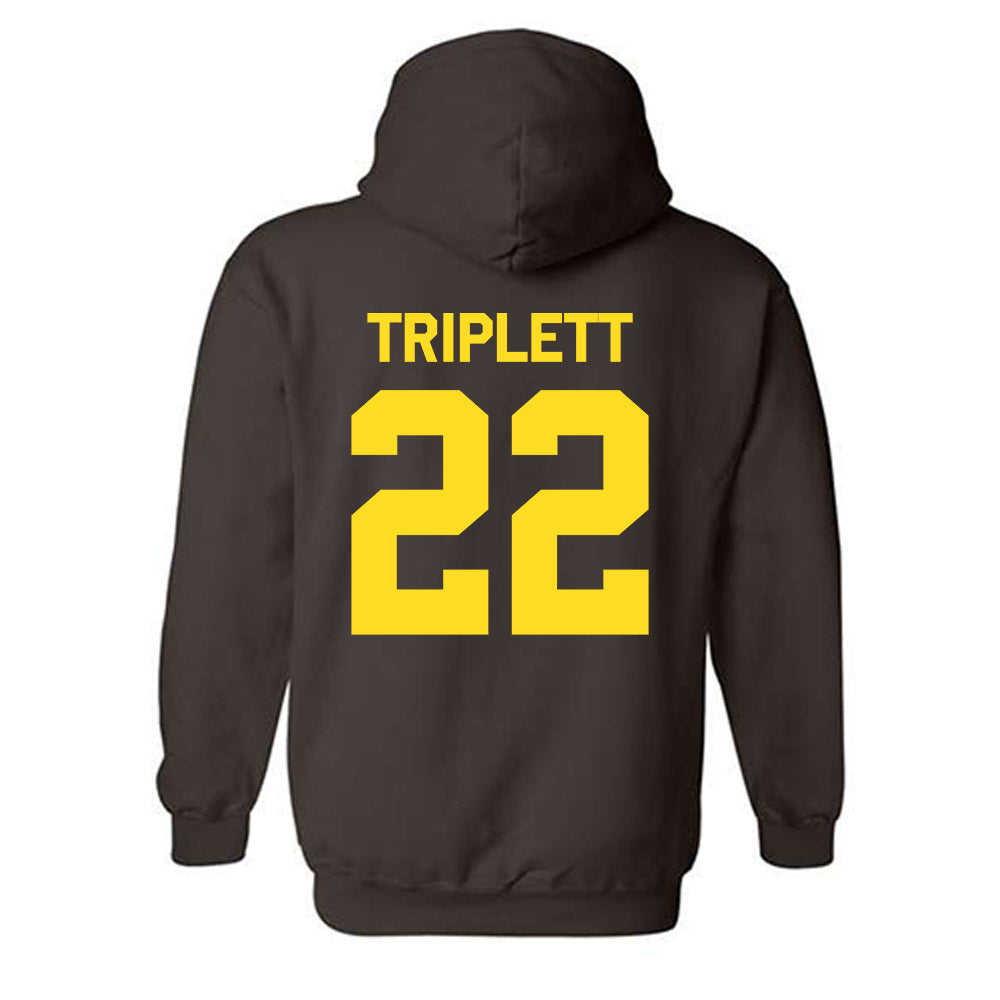 Western Michigan - NCAA Football : Donovan Triplett - Classic Shersey Hooded Sweatshirt-1