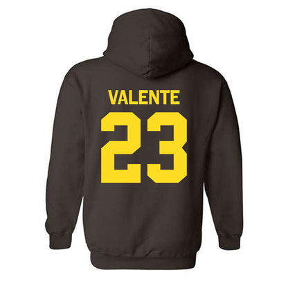 Western Michigan - NCAA Men's Ice Hockey : Liam Valente - Classic Shersey Hooded Sweatshirt-1