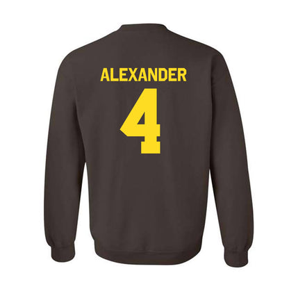 Western Michigan - NCAA Football : Austin Alexander - Classic Shersey Crewneck Sweatshirt-1